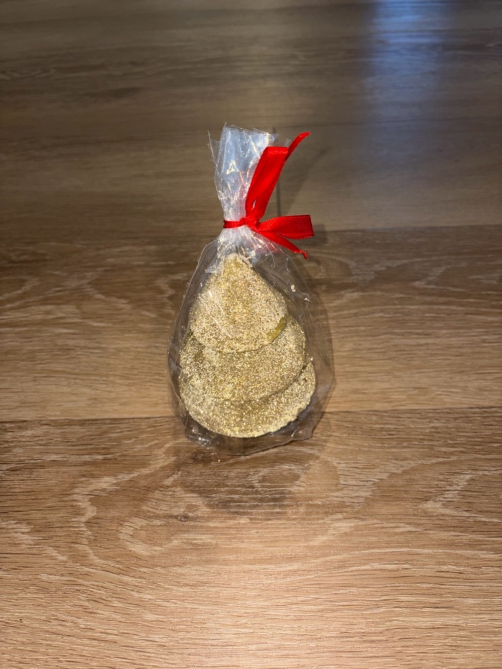 Bloom & Prosper Holiday Gold Glitter Christmas Tree Candle Unscented